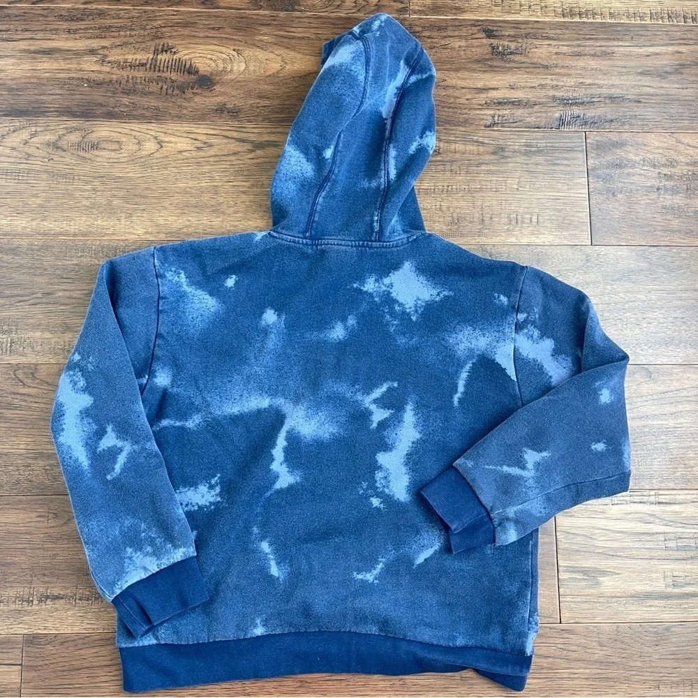 Adidas boys Blue Tie-Dye Hoodie size XL casual